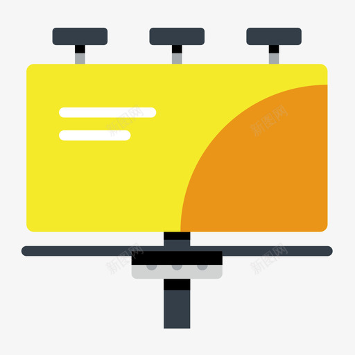 广告牌svg_新图网 https://ixintu.com 广告牌 简约 多色