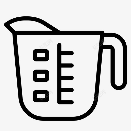 量杯咖啡机1线性图标svg_新图网 https://ixintu.com 咖啡机 线性 量杯
