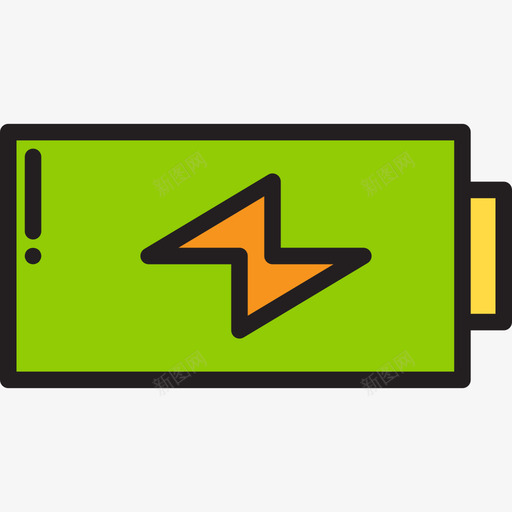 电池能源生态3线性颜色图标svg_新图网 https://ixintu.com 电池 线性颜色 能源生态3