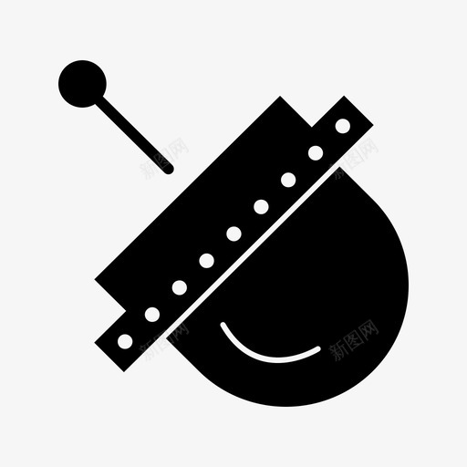 天线发射行星图标svg_新图网 https://ixintu.com 发射 天线 字形图标 科学 行星