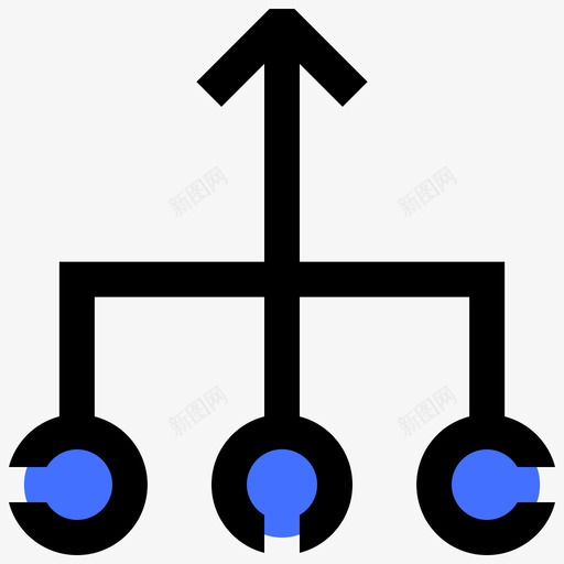 连接信息图7蓝色图标svg_新图网 https://ixintu.com 信息图7 蓝色 连接