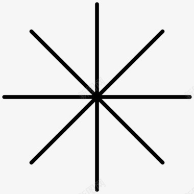 星号乘法数学图标图标