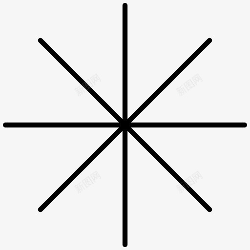 星号乘法数学图标svg_新图网 https://ixintu.com 乘法 数学 星号
