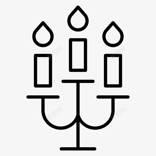 烛台蜡烛家具图标svg_新图网 https://ixintu.com 家具 烛台 聚会 蜡烛
