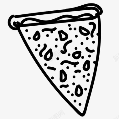 披萨片巴西烹饪图标图标