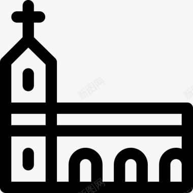 修道院宗教32直系图标图标