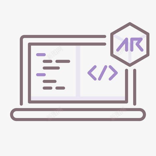 编码增强现实5线性颜色图标svg_新图网 https://ixintu.com 增强 现实 线性 编码 颜色