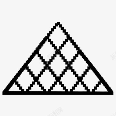金字塔建筑城市图标图标