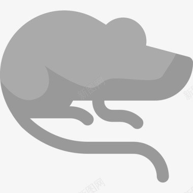 老鼠野生动物5扁平图标图标