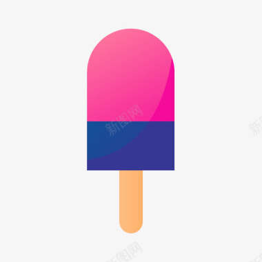 冰淇淋夏季120平淡图标图标