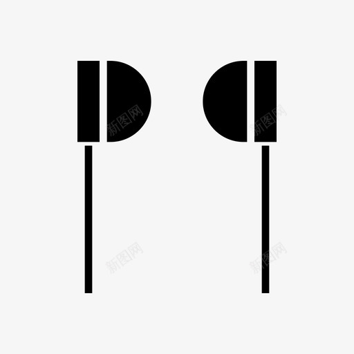 耳机听技术发展字形图标svg_新图网 https://ixintu.com 发展 字形 技术 耳机
