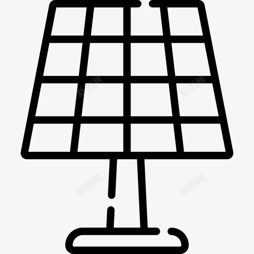 太阳能电池板工业73线性图标svg_新图网 https://ixintu.com 太阳能 工业 电池板 线性