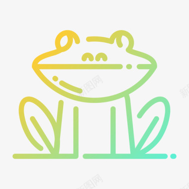 青蛙热带50梯度图标图标