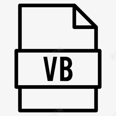 vb文件文档扩展名图标图标