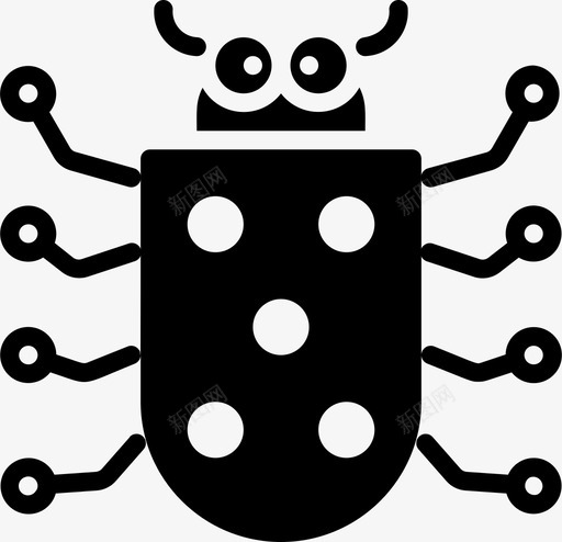 甲虫虫虫2填充图标svg_新图网 https://ixintu.com 填充 甲虫虫虫2