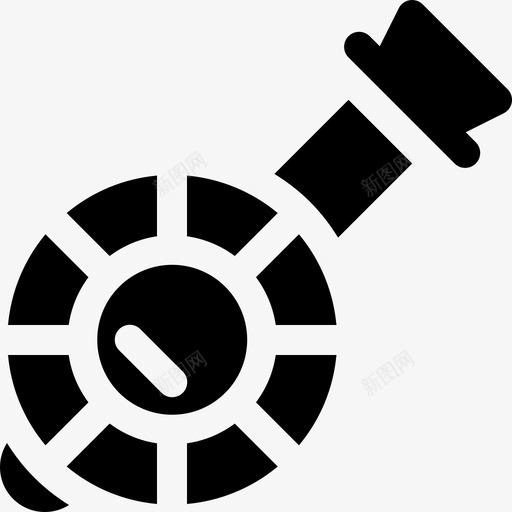 班卓琴中世纪46填充图标svg_新图网 https://ixintu.com 中世纪 填充 班卓
