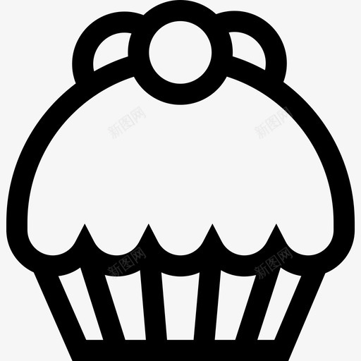 纸杯蛋糕甜点糖果2直系图标svg_新图网 https://ixintu.com 甜点 直系 糖果 纸杯 蛋糕
