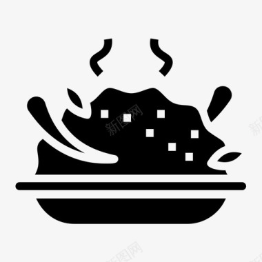 水煮饭碗水煮饭熟饭图标图标