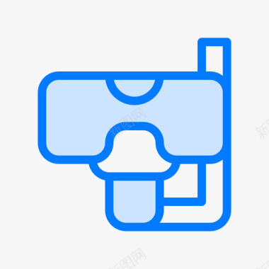 潜水面罩潜水22蓝色图标图标