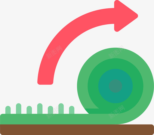 草皮地面保持2平坦图标svg_新图网 https://ixintu.com 地面保持2 平坦 草皮