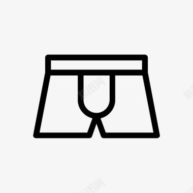 拳击裤内裤抽屉图标图标