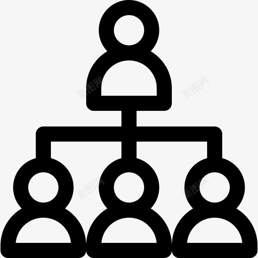 层级人力资源77线性图标svg_新图网 https://ixintu.com 人力资源 层级 线性