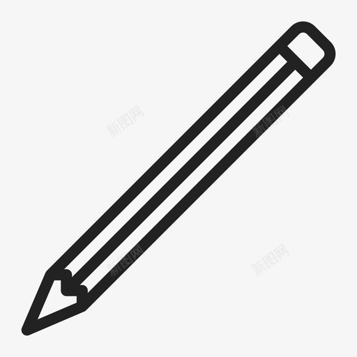 铅笔作文文具图标svg_新图网 https://ixintu.com 作文 写作 大纲 学校 教育 文具 铅笔