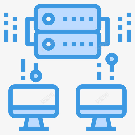 数据库大数据65蓝色图标svg_新图网 https://ixintu.com 大数据65 数据库 蓝色