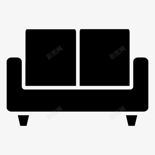 沙发家具装饰雕纹图标svg_新图网 https://ixintu.com 家具装饰 沙发 雕纹