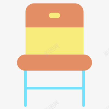 椅子家具装饰5扁平图标图标