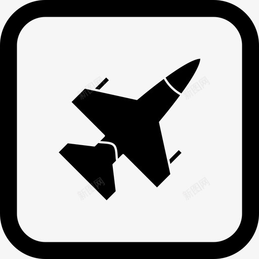 喷气式飞机飞机军用飞机图标svg_新图网 https://ixintu.com 军用 喷气式飞机 飞机
