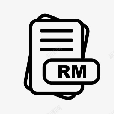 rm文件扩展名文件格式文件类型集合图标包图标