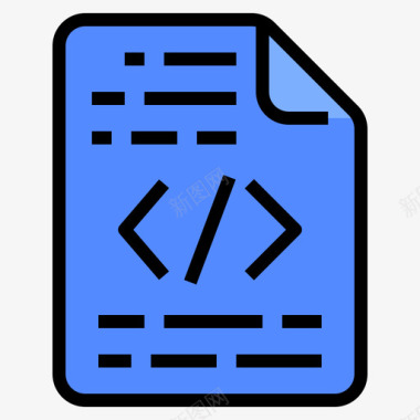 Xml文件和文件夹24线性颜色图标图标