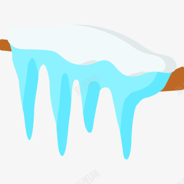 冰柱冬季自然15扁平图标图标