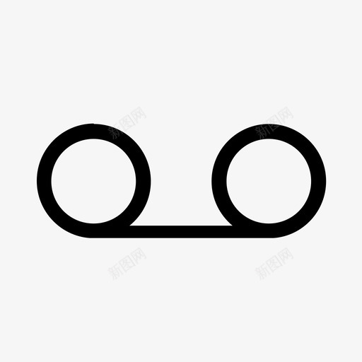 语音信箱电话通讯图标svg_新图网 https://ixintu.com 录音 电话 留言 语音信箱 通讯