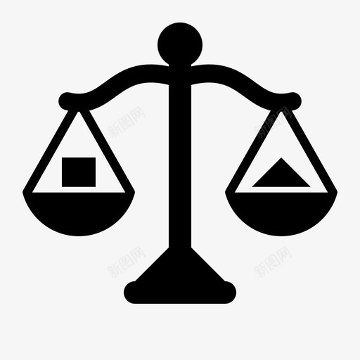 平衡比较平等图标svg_新图网 https://ixintu.com 合法 平等 平衡 比较 规模