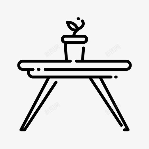 表室内19线性图标svg_新图网 https://ixintu.com 室内设计 线性