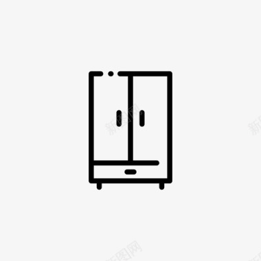 衣柜卧室11直线型图标图标