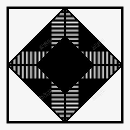 拼图瓷砖装饰图标svg_新图网 https://ixintu.com 手工 拼凑 拼图 瓷砖 缝线 装饰