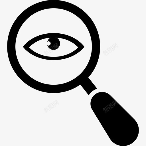 眼睛研究图标分析检查svg_新图网 https://ixintu.com 分析 图标 放大 检查 眼睛 研究 镜头