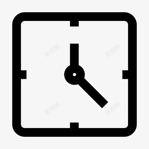 挂钟时间表时间图标svg_新图网 https://ixintu.com 基本图标 手表 挂钟 时间 时间表