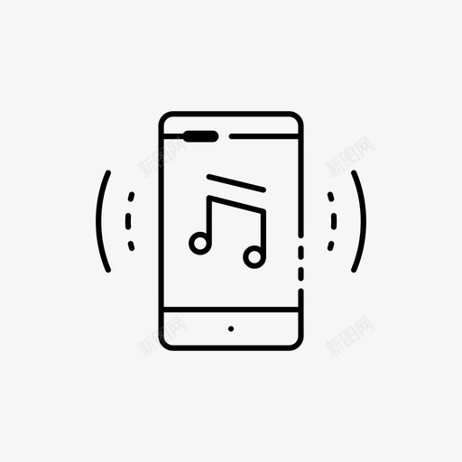 电话铃声音频音乐图标svg_新图网 https://ixintu.com 声音 电话铃声 音乐 音乐大纲 音频
