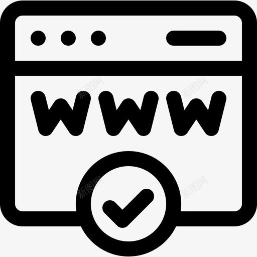 域名注册在线营销28线性图标svg_新图网 https://ixintu.com 在线 域名注册 线性 营销