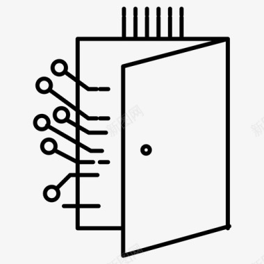 门电路人工智能常规线路集154图标图标