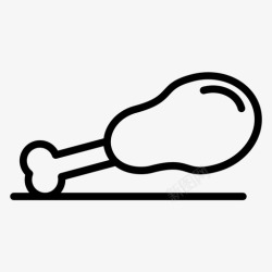 酒吧系列鸡肉食品酒店图标高清图片