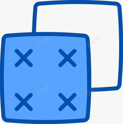 坐垫家装29蓝色图标svg_新图网 https://ixintu.com 坐垫 家装 蓝色