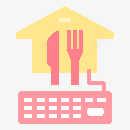 点餐送餐62平的图标svg_新图网 https://ixintu.com 平的 点餐 送餐
