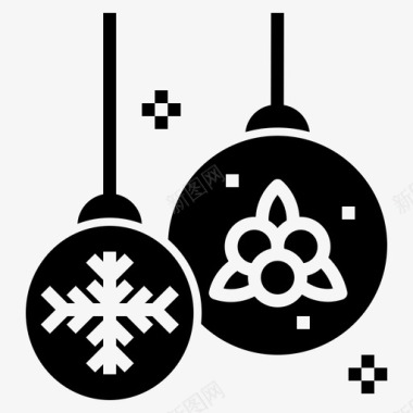 圣诞舞会冬季和圣诞节3填充图标图标