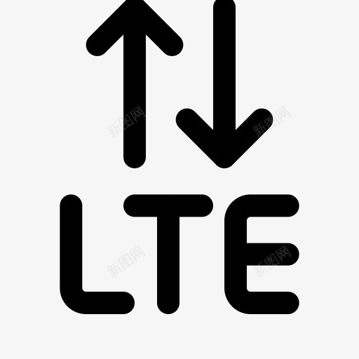 Lte电话和手机1线性图标svg_新图网 https://ixintu.com Lte 手机 电话 线性