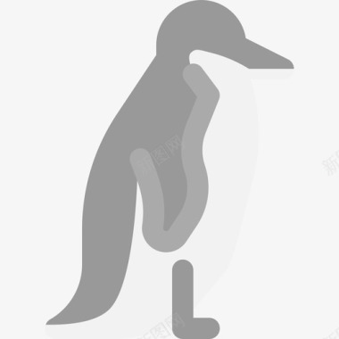 企鹅野生动物5扁平图标图标